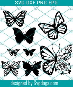 Butterfly Bundel SVG, Layered Butterfly, Cricut SVG, Starbucks Cup Design