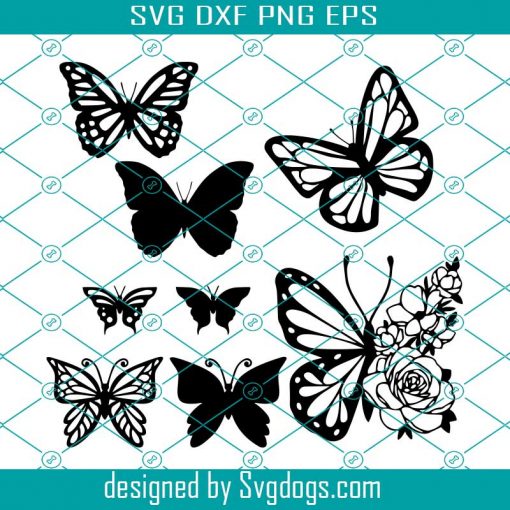 Butterfly Bundel SVG, Layered Butterfly, Cricut SVG, Starbucks Cup Design