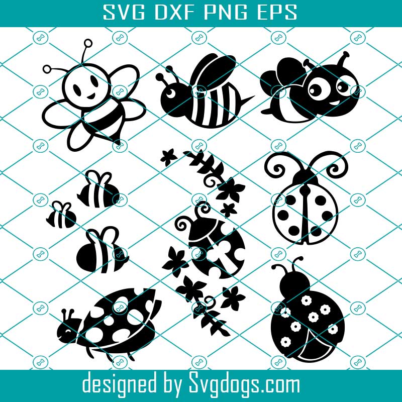 Download Ladybug Bundle Svg Bumblebee Svg Cricut Cartoon Bee Svg Bee Svg Digital File Svgdogs