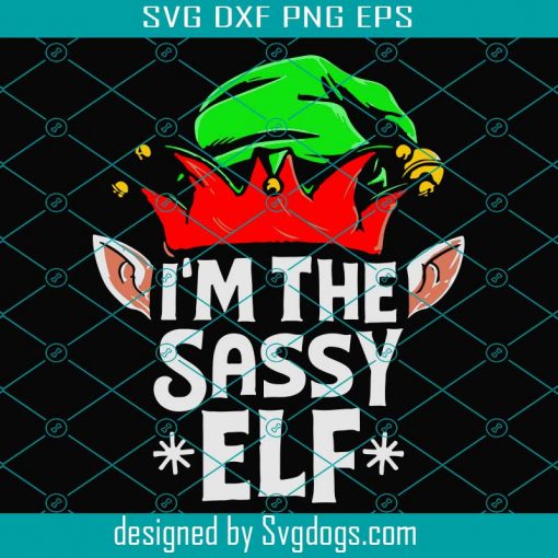 Im The Sassy Elf Svg, Christmas Svg, Elf Socks Svg, Christmas Elf Svg, Merry Christmas Svg