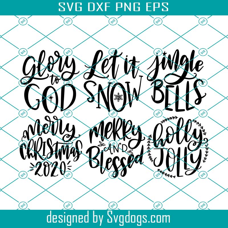 Download Christmas Bundle Svg Hand Lettered Round Christmas Ornament Svg Christmas Ornament 2020 Svg Christmas Sign Svg Bundle Svgdogs