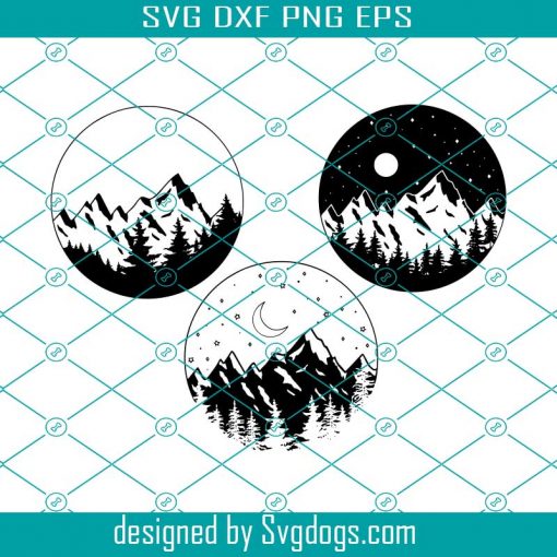 Mountain Svg, Camping Outdoors Adventure Svg, Mountains And trees Svg, Commercial Use Svg