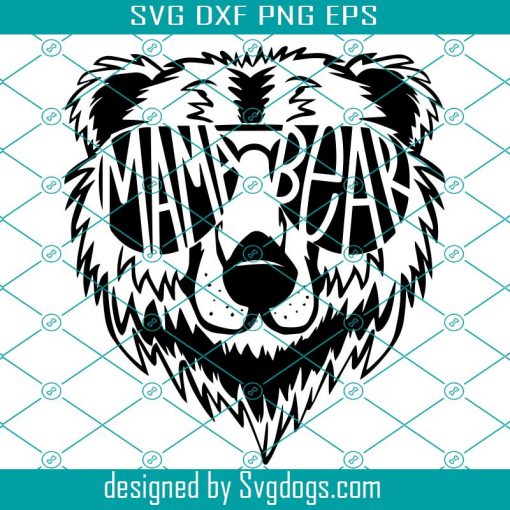 Mama Bear With Sunglasses SVG Design ,Mama Svg Files For Cricut ,Mama Bear svg, Digital Download