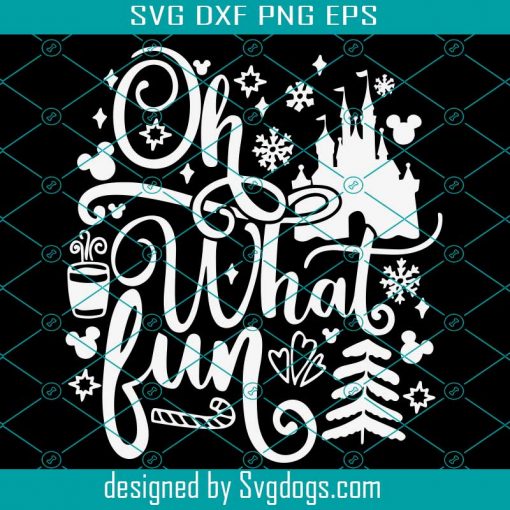 Inspired by Disney Svg, Oh What Fun Svg, Winter Svg, Minnie Christmas Svg