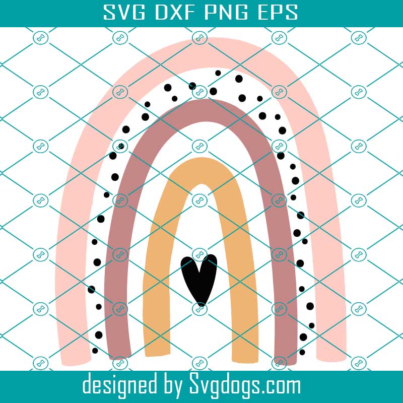 Download Rainbow Svg Design Boho Rainbow Svg Files For Cricut Rainbow Clipart Digital Download Svgdogs SVG, PNG, EPS, DXF File