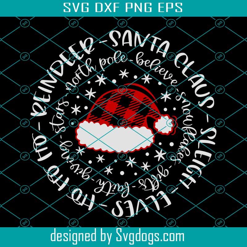 Buffalo Plaid Santa Claus Hat Svg Santa Hat Svg Christmas Svg Merry Christmas Svg Christmas Cut Files Svg Eps Dxf Png Svgdogs