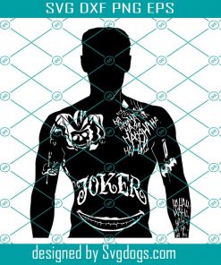 Joker Svg, Joker Png, silhouette, suicide squad, vector