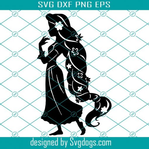 Rapunzel SVG, Disney svg, Tangled SVG, Clip art Silhouette Digital File for Cricut Silhouette