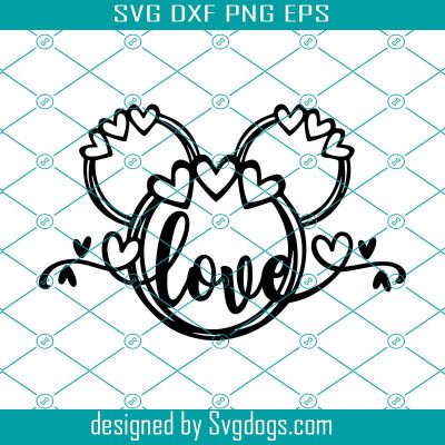 Love Heart Svg, Disney Svg, Valentine's Day Svg, Disney Christmas Svg