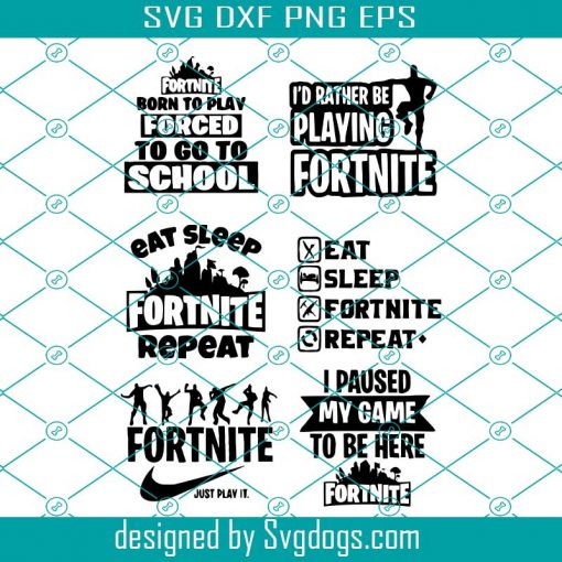 Fortnight SVG, Fortnight Sayings Bundle Gaming SVG, Gamer Svg, Headphones Game Controller Llama Svg