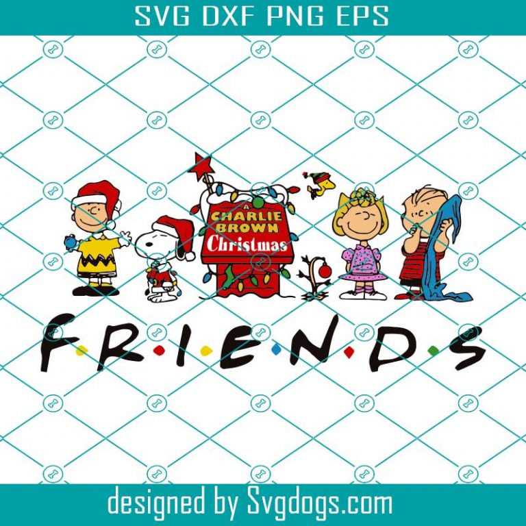 Charlie Brown Friends Holiday Svg, Snoopy Svg, Chirtmas Svg, Friends