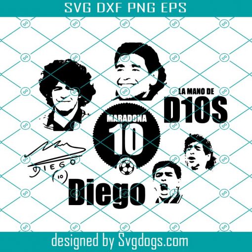 RIP Maradona 10 SVG, PNG  for cricut and silhouette or Sublimation, soccer legend, argentina god soccer, 1960 – 2020 svg