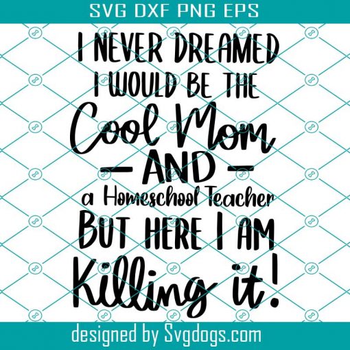 Homeschool Mom SVG, Quarantine Svg, Mom Life SVG, Funny mom svg, Sarcastic Svg, Sassy Svg