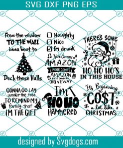 Funny Christmas SVG Bundle, Naughty Svg, Adult Christmas SVG, Winter svg, Santa SVG