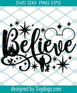 Believe in Magic svg, Mickey mouse svg, Mickey Head svg