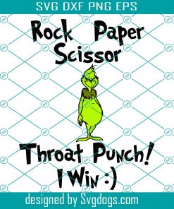 Rock Paper Scissor Throat Punch I Win Svg, Christmas svg, Merry Christmas Svg