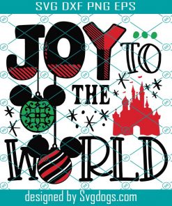 Disney Christmas Svg, Castle Svg, Snowflakes Svg, Reindeer Antler Svg, Santa Hat Svg