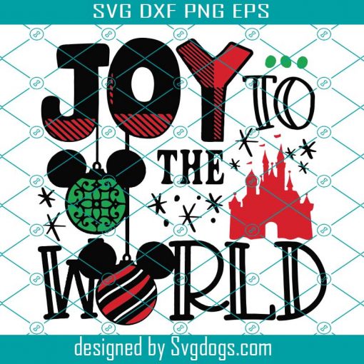 Disney Christmas Svg, Disney Christmas Svg, Joy To The World Svg, Christmas Disney Svg