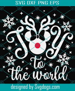 Disney Christmas Svg, Joy to The World Png, Minnie Christmas Svg, Cut files, Svg, Dxf, Png, Eps