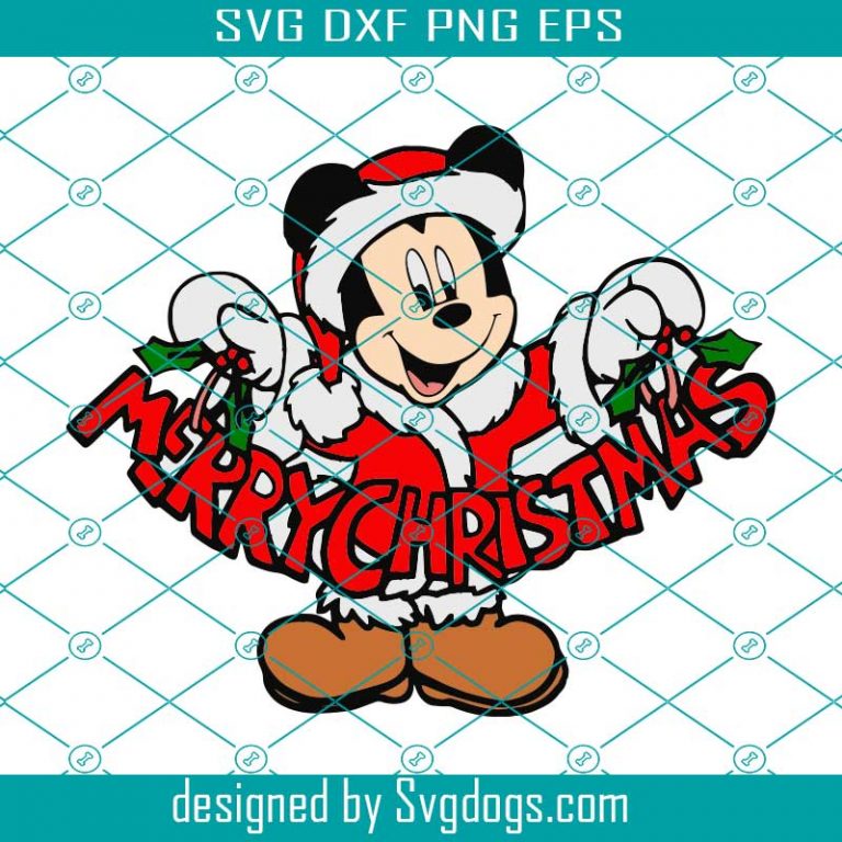 Disney Christmas Svg, Mickey Mouse Santa Svg, Mickey Mouse Christmas ...