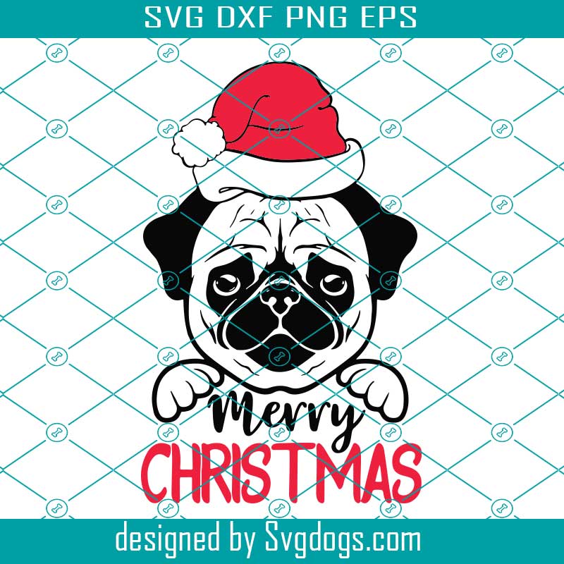 Download Merry Christmas Pug Christmas Svg Dxf Eps Christmas Christmas Svg Dog Svg Cricut File Svgdogs PSD Mockup Templates
