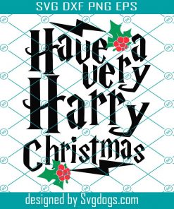 Have A very Harry Christmas svg, Harry Potter Svg , Wizard svg, Harry Christmas Svg