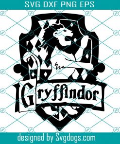 Gryffindor Svg, Harry Potter svg, Gryffindor Logo, Lion Svg