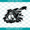 Deathly Hallows with Shadow Hunter Svg, Harry Potter Svg , Hunter Svg