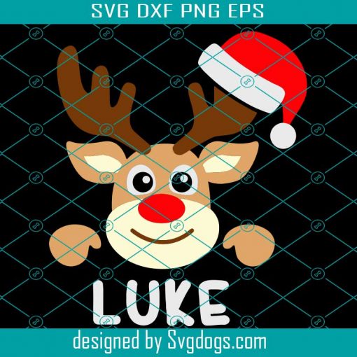 Christmas Svg, Boy Reindeer Svg, Reindeer Face Svg, Xmas Shirt Svg, Monogram Svg