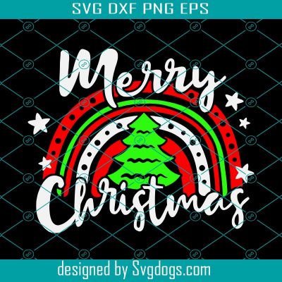 Christmas Rainbow Svg, Merry Christmas Svg, Christmas Tree Svg, Baby ...