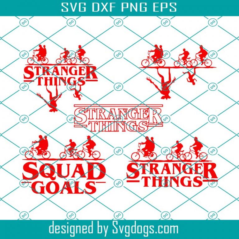 Stranger Things svg, Stranger Things ilhouette, upside down, Demogorgon ...