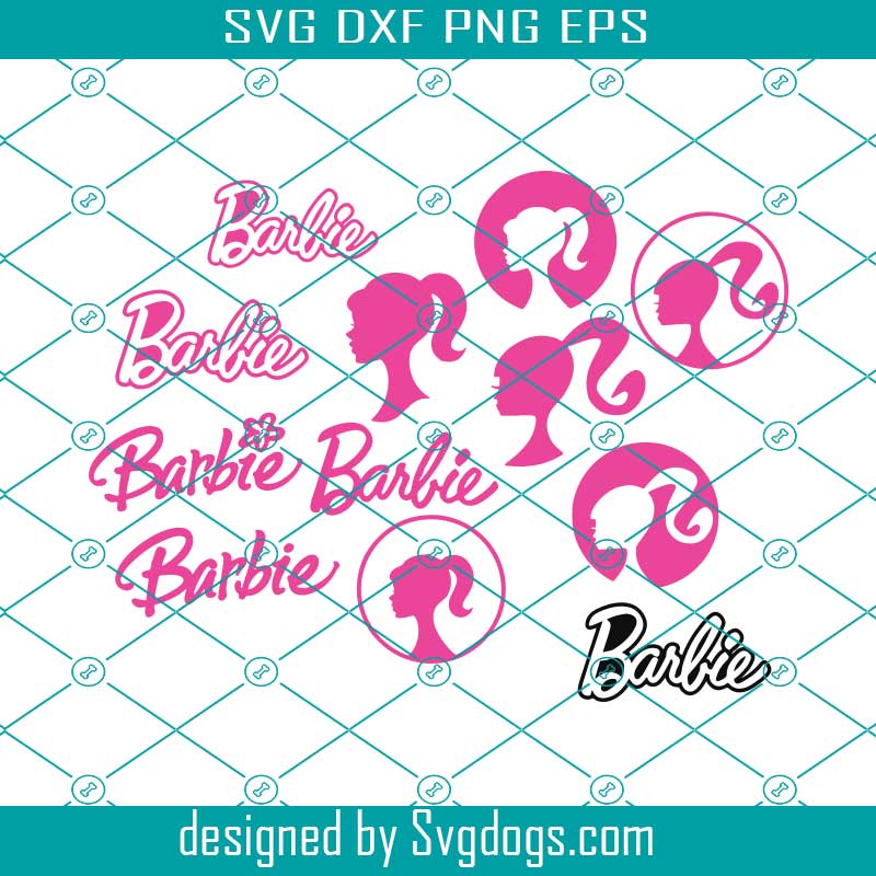 Barbie Doll Fashion Logo Bundle Svg, Barbie Svg, Logo Svg
