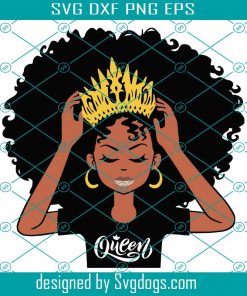 African American Queen svg, Black Woman svg, svg cutting file