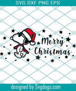 Snoopy Merry Christmas Svg, Snoopy Svg, Funny Gift Svg