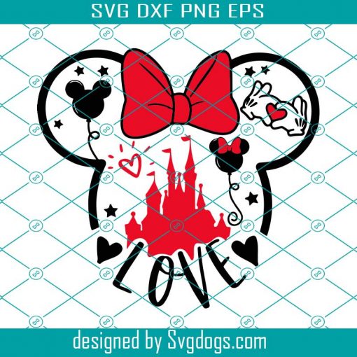 Disney Valentine Svg, Disney Svg, Minnie Svg, Mickey Svg, Love Svg, Valentines Day Svg