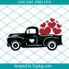 Valentines buffalo plaid Truck SVG, Valentines SVG, Valentines Hearts, Valentines vintage Truck Svg