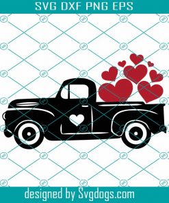 Valentine SVG, Truck Heart Valentines Day Svg, Farmhouse Svg, Country svg Love Svg