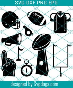 Super Bowl Bundle Svg, Vince Lombardi Trophy SVG, American National Football SVG