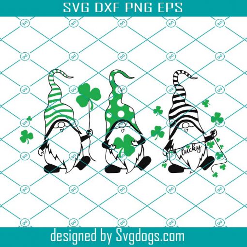 Three Gnomies Svg, St Patricks Day Svg, St Patricks Day Mug Svg, Lucky Gnome Tshirt Svg