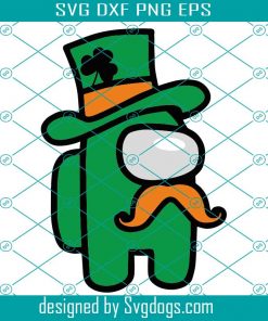 St Patricks Day Svg, Lucky Among Us Svg, Lucky Shamrock Svg, Green Among Us St. Patrick’s Day Svg
