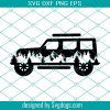 Aviator Mountains And Trees Svg File For Jeep Wrangler, Cut File For Cricut And Silhouette, Adventure Digital Download, Mountain Svg