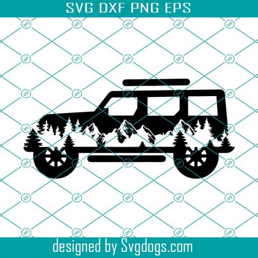 For Jeep Wrangler Svg, Cut File For Cricut And Silhouette, Mountain SVG, Digital Download, Accessories For Jeep, Mountain SVG