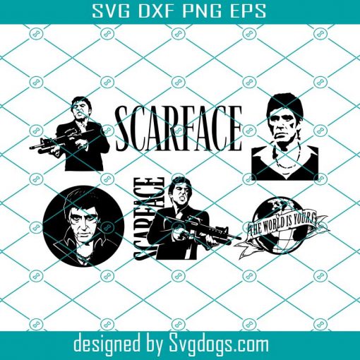 Scarface Svg, Scarface Bundle Svg, Scarface Movie Svg, Scarface Logo Svg