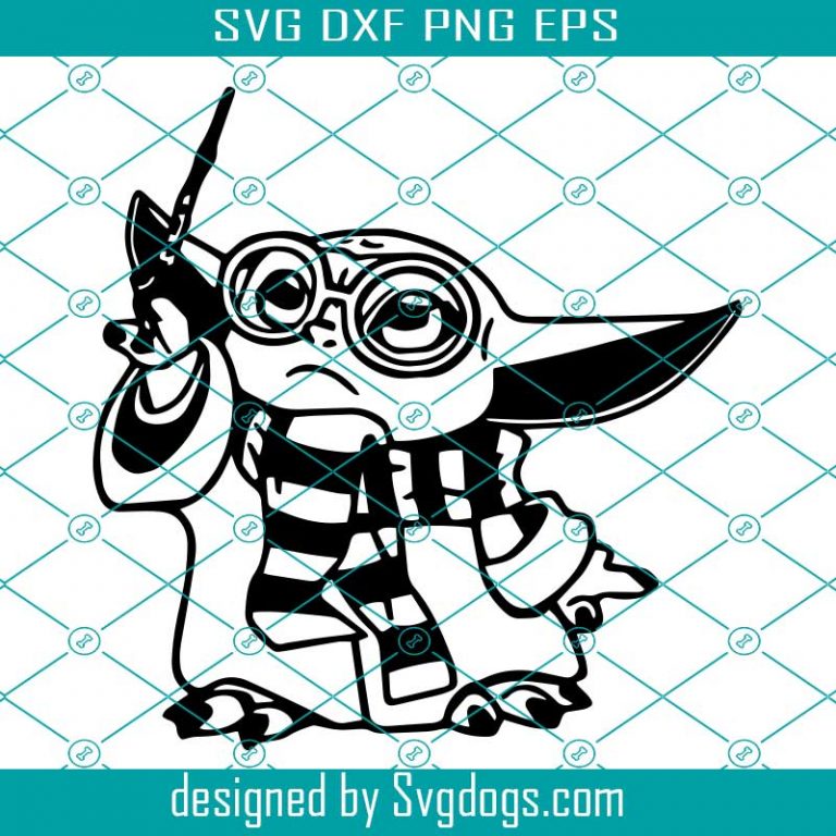 Download Baby Yoda Harry Potter SVG, Baby Yoda Clipart, Gryffindor ...
