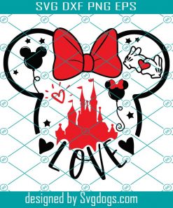 Disney Valentine Svg, Minnie Svg, Mickey Mouse Svg, Disney Lovers Svg, Love Svg, Valentines Day Svg