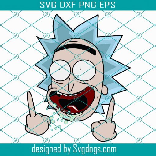 Funny Face Rick And Morty Svg, Trending Svg, Rick And Morty Svg, Rick Svg, Morty Svg, Cartoon Svg, Cartoon Characters Svg, Funny Rick Svg