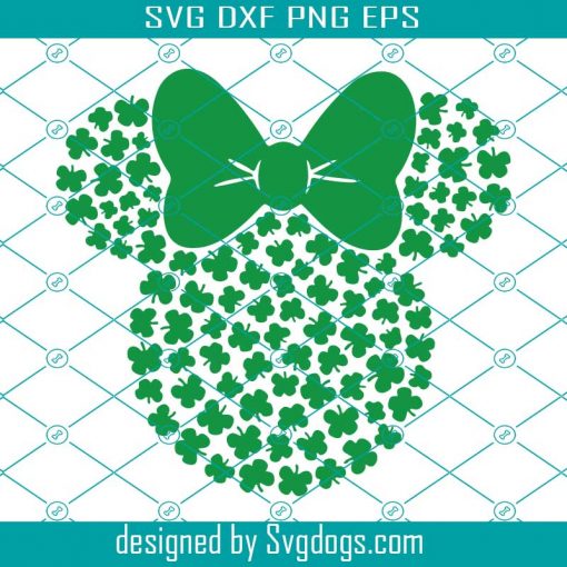 Disney St Patricks Day Svg, Shamrock Minnie Svg, St Patricks Day Minnie Svg