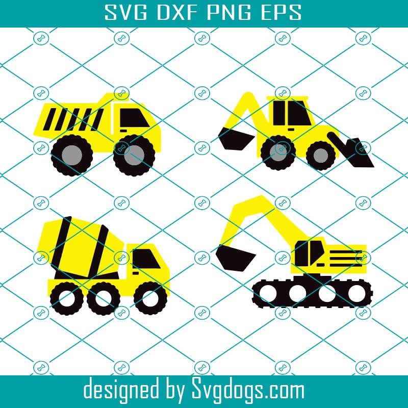 Download Construction Svg Trucks Svg Excavator Svg Dump Truck Svg Svgdogs