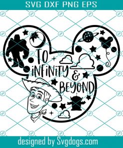 To Infinity And Beyond Svg, Toy Story Svg, Mickey Svg