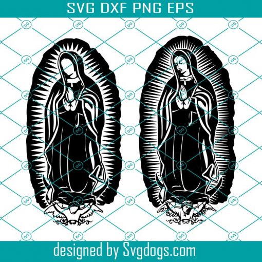 Mary Svg, Mary Mother Of God Christian svg, Church Clipart Vector